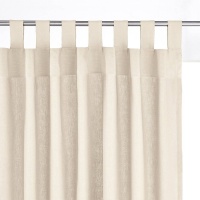 Штора С клапанами 100 хлопок Scenario 220 x 135 см белый LA REDOUTE INTERIEURS  фото, kupilegko.ru